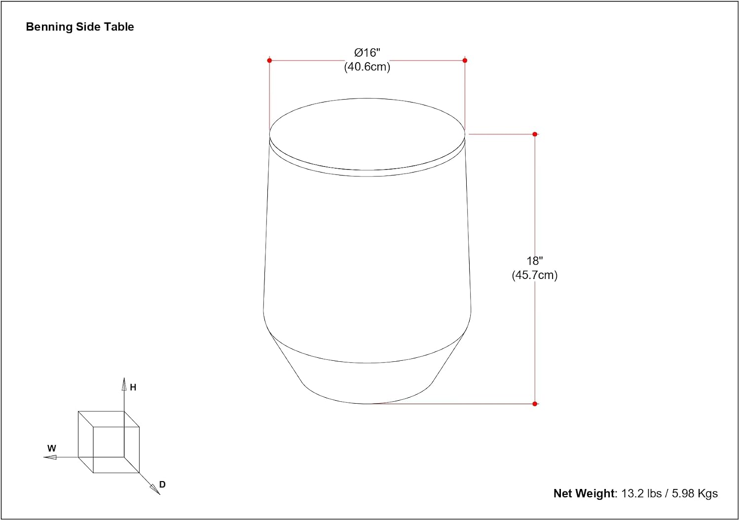 Brass Iron Genuine Marble Round Compact Side Table