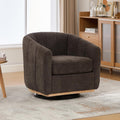 Charcoal Tufted Boucle 360 Swivel Barrel Armchair